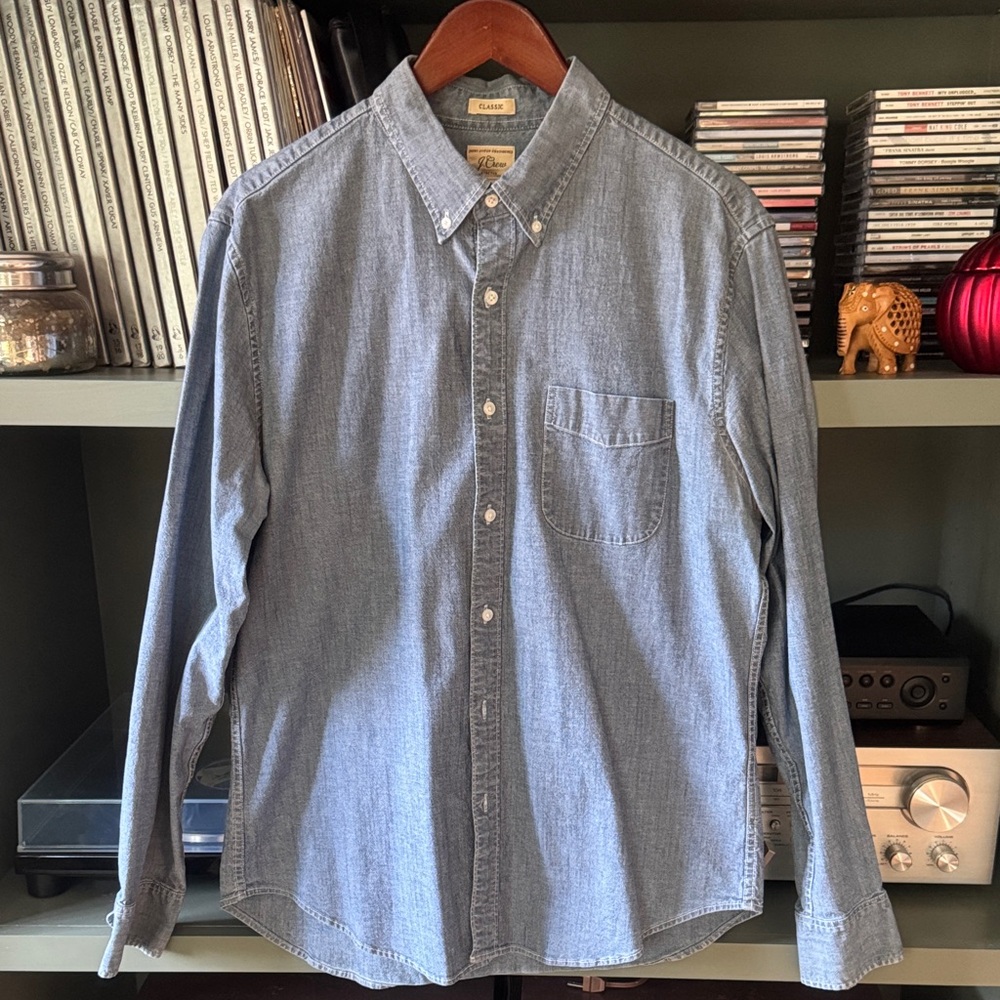 J. Crew Light Blue Casual Button-Down Shirt